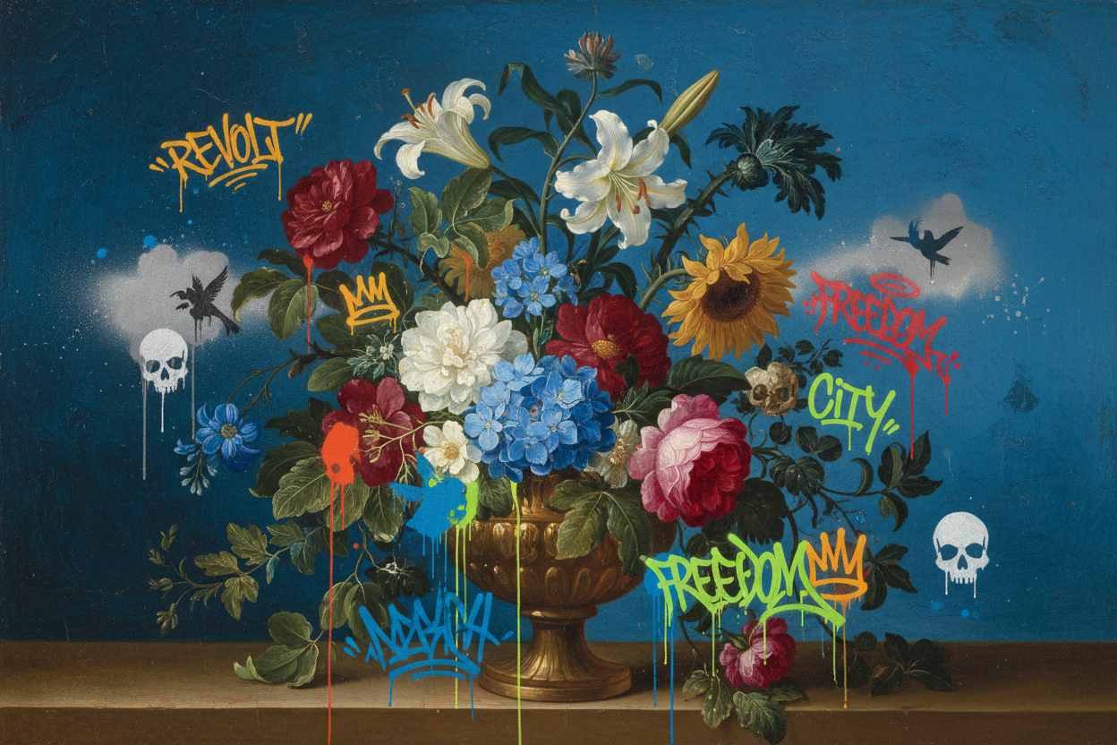 Graffiti Flora: Where Still Life Florals Meet Street Art
