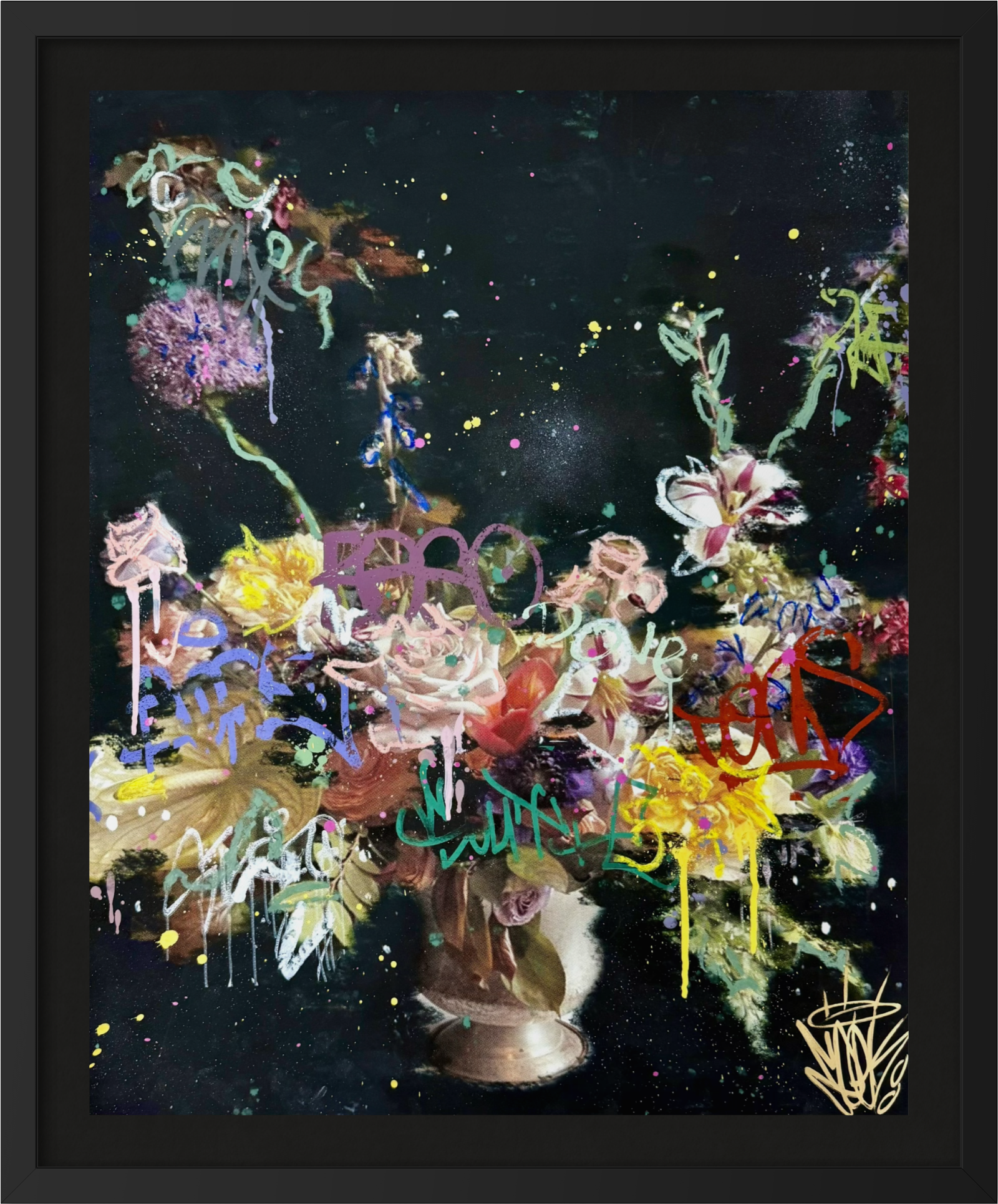 Print: Flora Onyx
