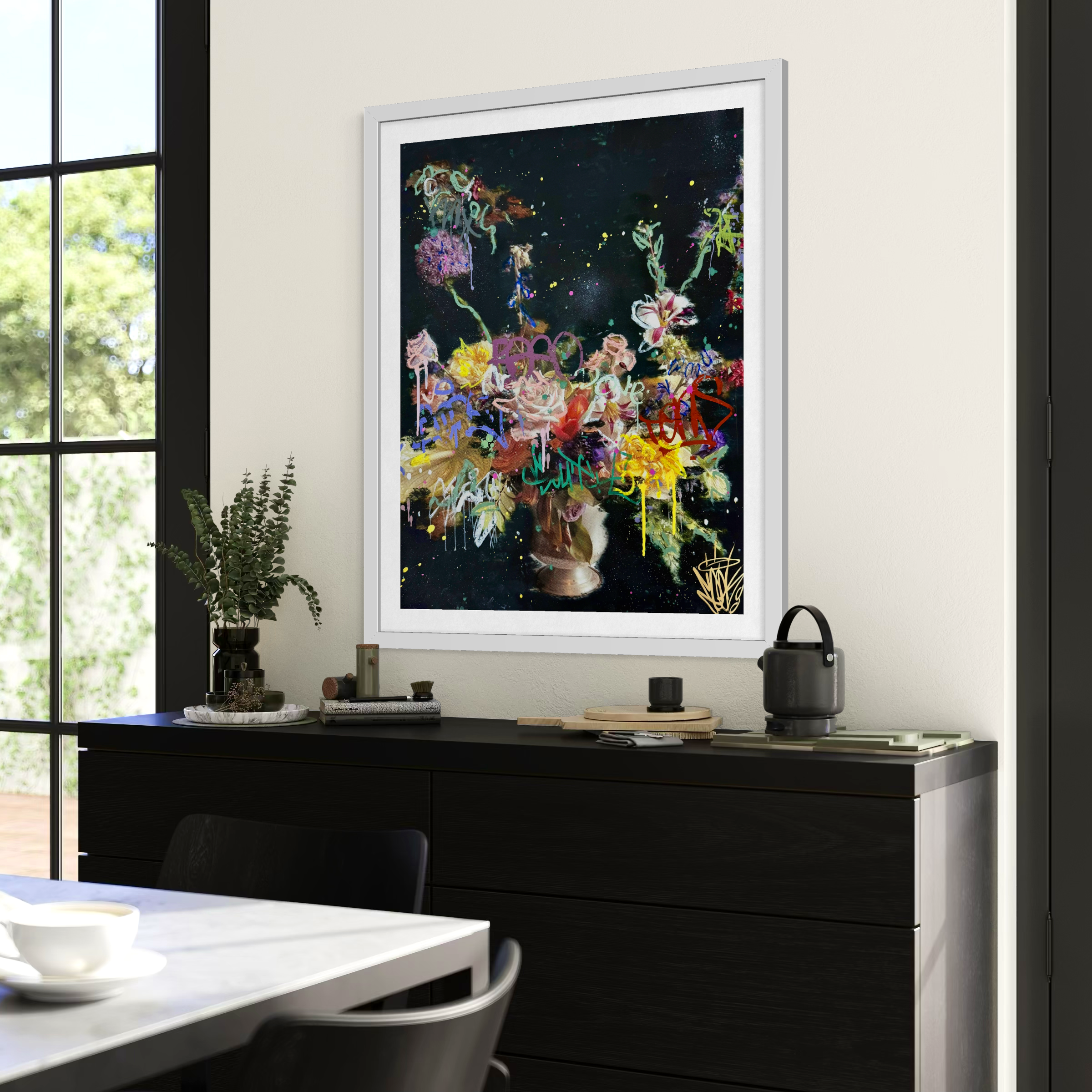 Print: Flora Onyx